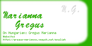 marianna gregus business card